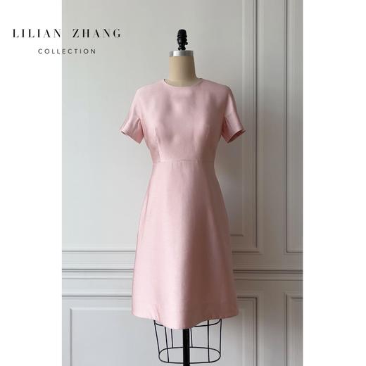 定制—轻礼服——老钱风、法式圆领A摆修身连衣裙气质夏季2301059 商品图1