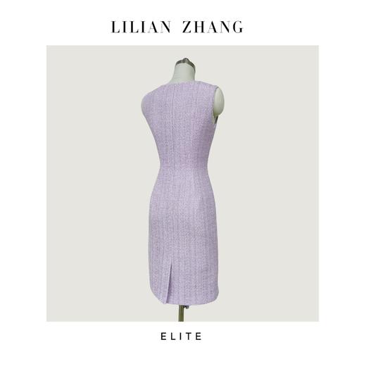 2301114-E-定制—收藏级—风格永存—温婉娴雅薰衣紫轻奢法式连衣裙 商品图1