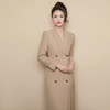 IWY/卡其色正装女高级感商务职业西装裙教师录课主持人卡其连衣裙Q1004 商品缩略图4