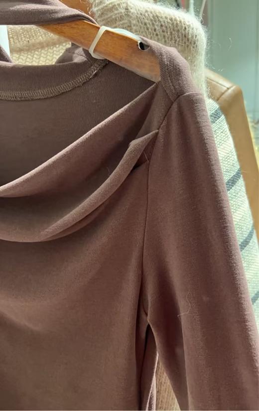 秋季浪漫主义-挂脖荡领上衣 154411611 商品图1