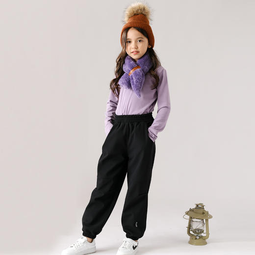 VONBONKIDS 亲子升级版软壳防水一体绒防寒裤 2356 商品图4