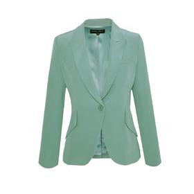 定制—“清新淡雅色系”修身显瘦单衩一粒扣纯色西装外套 1905039