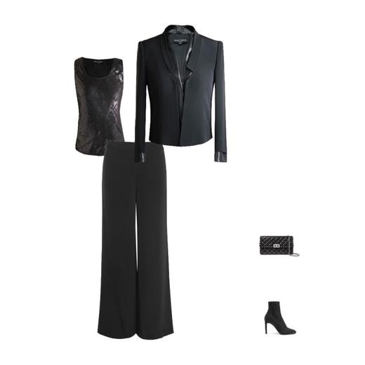 定制—“ 中性风  ‘’ 时尚拼接醋酸小西服短款西装外套 1805013 商品图2