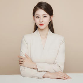 IWY/长袖播音艺考服装温柔主持人礼服气质通勤职业西装杏色连衣裙Q13323