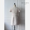 定制-Vintage-轻奢、法式风优雅粗花呢流苏小香连衣裙  2201082 商品缩略图1