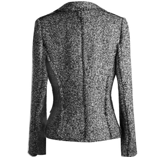 优雅百搭-小香风西服外套 - 通勤显瘦粗花呢女装秋冬西装 1805025 商品图3