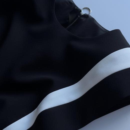 定制—生活艺术—力量源泉—暗黑风黑白浪漫连衣裙气质黑色2301073 商品图3