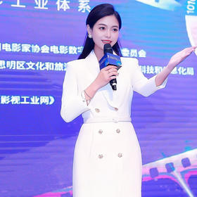 IWY/温柔演讲比赛服装女端庄大气艺考主持人正装高端白色西装连衣裙233046Q1