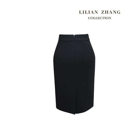 百搭优雅时尚-后开衩气质-女士修身显瘦 半身纯色包臀裙  2103020 商品图1