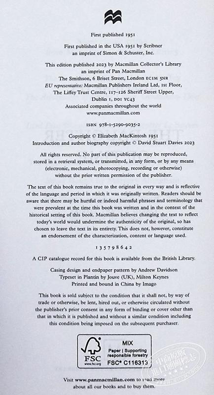 【中商原版】Collectors Library系列 时间的女儿 The Daughter of Time 英文原版 Josephine Tey 悬疑惊悚 犯罪小说 商品图3