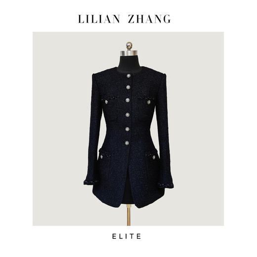 定制—都市力量永恒经典—五金女孩一衣两穿小香风外套 2305036 商品图1