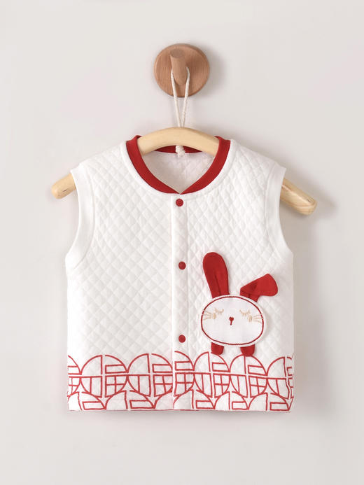 【福星小兔保暖马甲】宝宝马甲儿童春秋季婴儿背心薄纯棉马夹秋冬小童男女婴幼 儿坎肩 商品图0