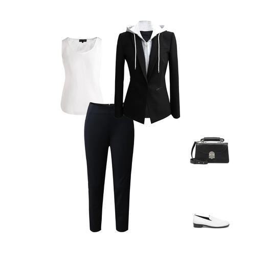 修身九分铅笔裤-舒适时尚女款通勤纯色小脚女士烟管裤 1904035 商品图4