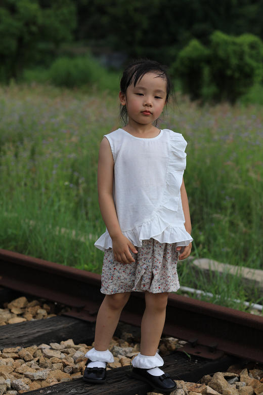 SYZBX033  女童拼接背心80-120 商品图0