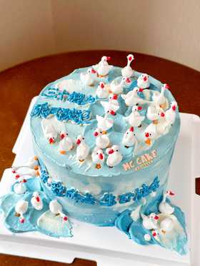 三十“鹅”立  玩具摆件蛋糕