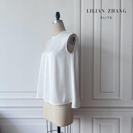 漫步都市--简约通勤时尚一衣多穿无袖宽松纯色背心上衣   2202016 商品图1