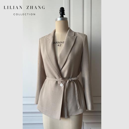 极简主义—生活艺术、通勤丽人简约西服外套、舒适醋酸面料2205061 商品图0