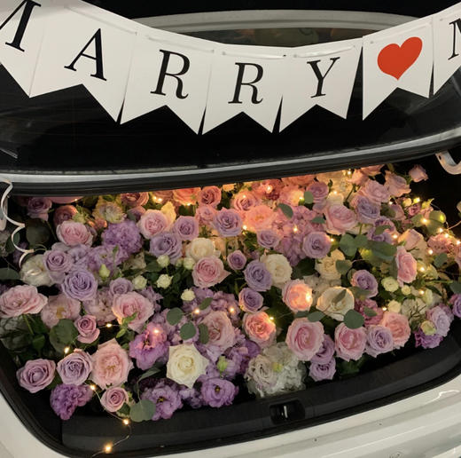 紫色系后备箱--求婚/惊喜/生日 商品图1