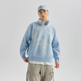 YKYB秋冬新款毛衣潮牌美式街头休闲上衣圆领宽松慵懒风针织衫