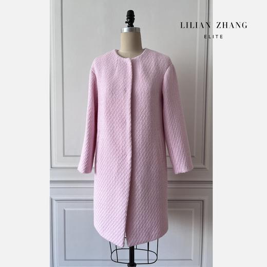 定制-樱花花语-轻奢时尚百搭简约风羊毛休闲款大衣外套  2206002 商品图1