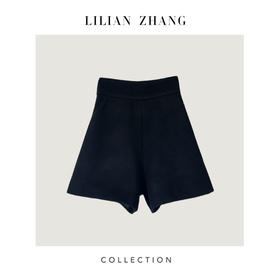 2304106 定制—都市力量——至简新潮——秋冬复古中高腰显瘦羊毛短裤