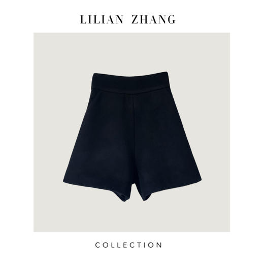 2304106 定制—都市力量——至简新潮——秋冬复古中高腰显瘦羊毛短裤 商品图0