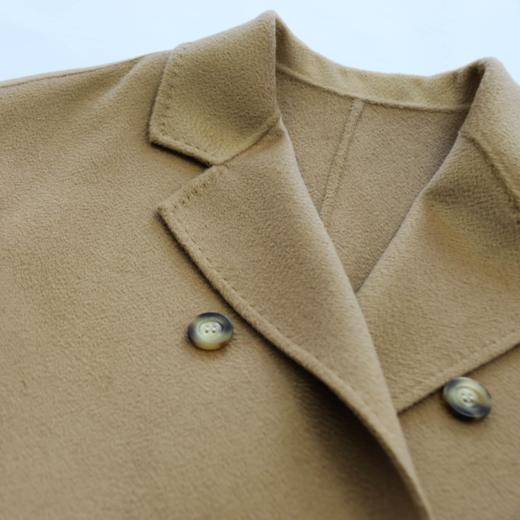 复古风- 双排扣长款大衣 美拉德通勤百搭双面呢外套1906311 商品图1