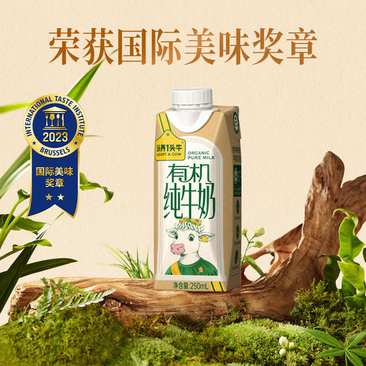 认养一头牛有机纯牛奶梦幻盖250ml*10盒*2提 商品图0