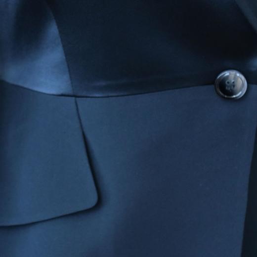 定制—“奢华风”优雅缎面拼接修身显瘦通勤百搭西装外套 2005017 商品图2