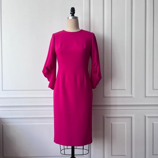 E定制—爱的永恒——“优雅绽放” Lady挚爱洋装羊腿袖连衣裙 2201094 商品图1