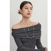 Oflye潮流饰品 满天星珍珠项链女小众设计感气质颈链时尚长款毛衣链秋冬 商品缩略图2