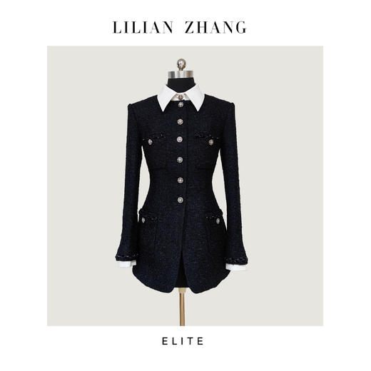 定制—都市力量永恒经典—五金女孩一衣两穿小香风外套 2305036 商品图0