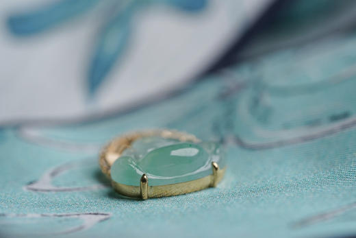 原创设计｜18k金钻甜甜的翡翠佛 商品图5