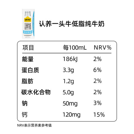 认养一头牛低脂纯牛奶200ml*10盒*3提 商品图3