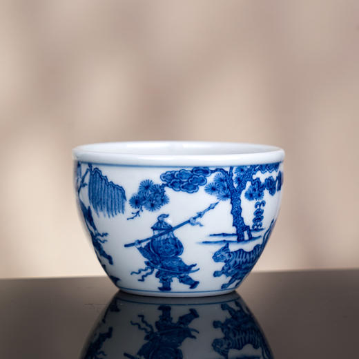 青花鬼谷子下山缸杯 商品图1
