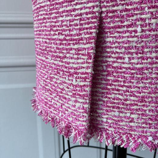 Vintage--轻奢、流苏小香连衣裙-优雅复古风小香风马甲裙 2201073 商品图4