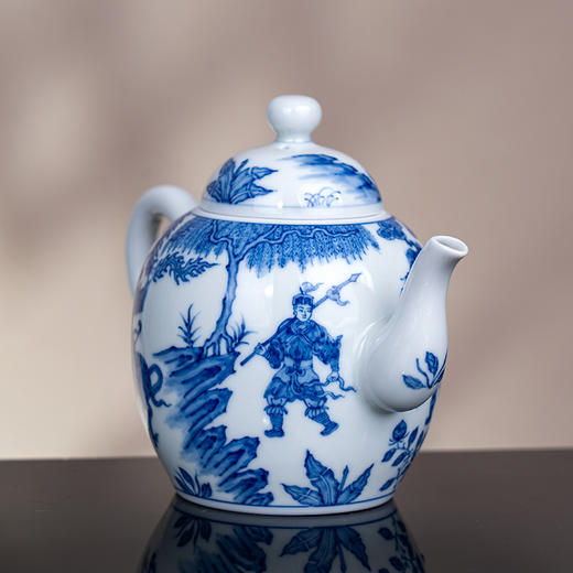 青花鬼谷子下山执壶 商品图4