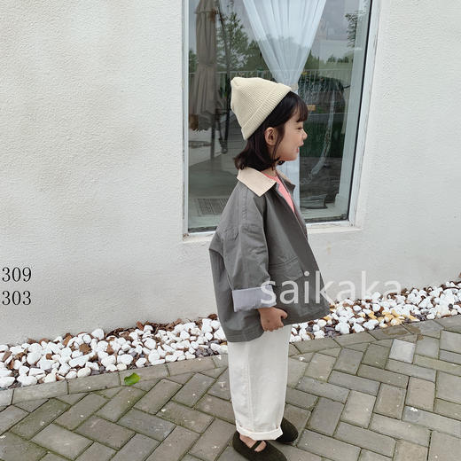 KZ303 双扣直筒裤 100-140 商品图1