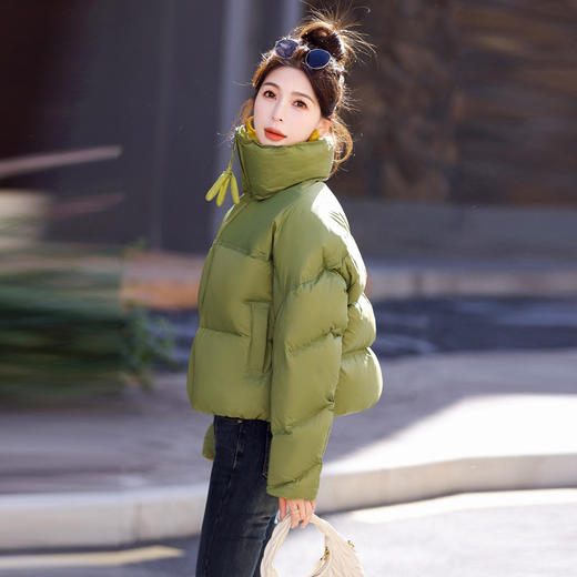 洋气减龄，冬季上新气质时尚宽松显瘦加厚保暖白鸭绒羽绒服HR-WY95789 商品图2