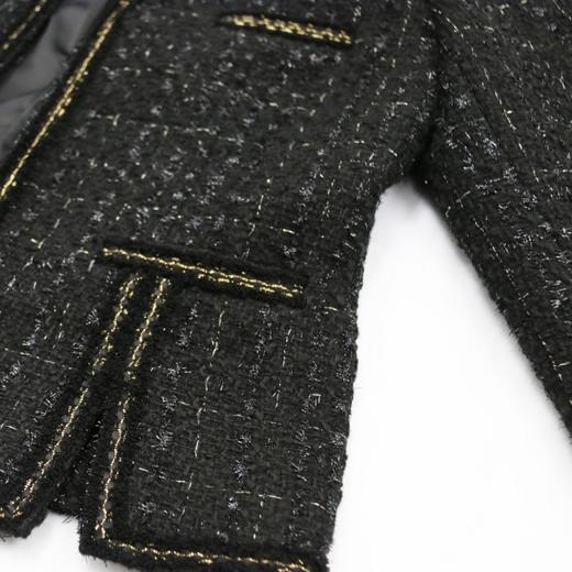 定制—精致优雅风-金丝镶边粗花呢轻奢百搭小香风短外套  2105007 商品图2