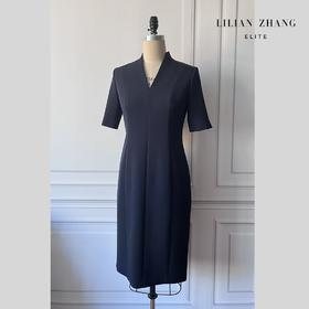 中式小立领收腰包臀连衣裙 - 气质修身春夏超显瘦连衣裙  2101039