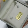 甄珠贝 akoya海水 真多麻色 4-5mm 强光爆亮 925银针 商品缩略图3