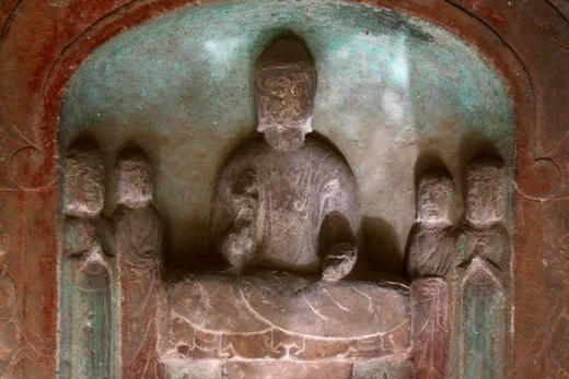 隋开皇十二年释迦牟尼造像题记摩崖石刻拓片 商品图1