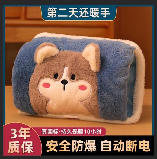 热水袋充电式暖宝宝防爆电暖手暖水袋女生用毛绒可爱暖被窝暖手宝，注：下单请备注款式和颜色 商品图3