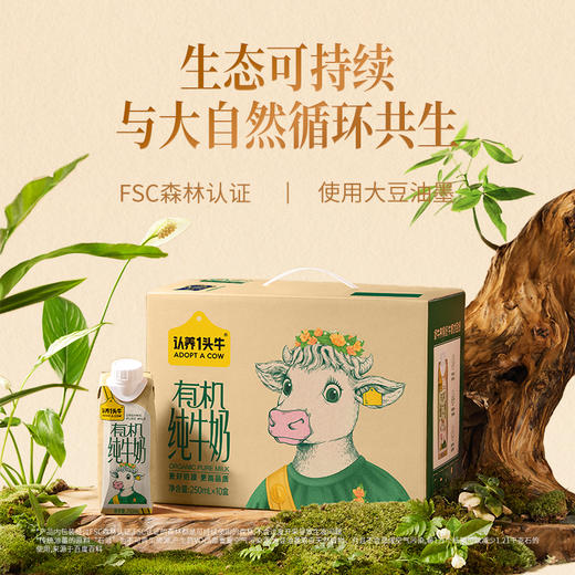 认养一头牛有机纯牛奶梦幻盖250ml*10盒*2提 商品图3