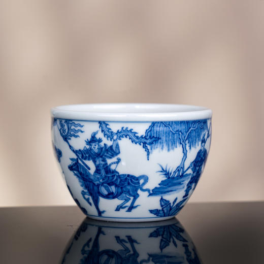 青花鬼谷子下山缸杯 商品图3