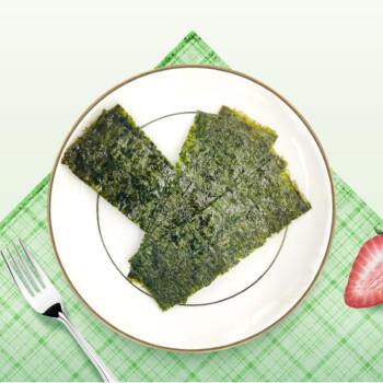 美好时光原味海苔75g(100包*3片) 寿司韩式包饭即食紫菜 儿童零食 商品图4