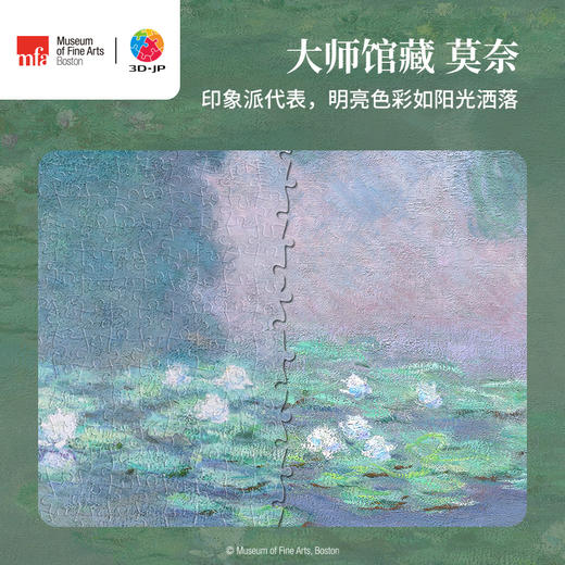 900片 平面塑料拼图 H3449 波士顿美术博物馆系列-莫奈-睡莲 商品图2