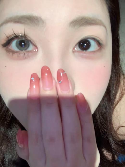 Lillilly日抛美瞳 碎金白桃LL-48 14.2mm 商品图1