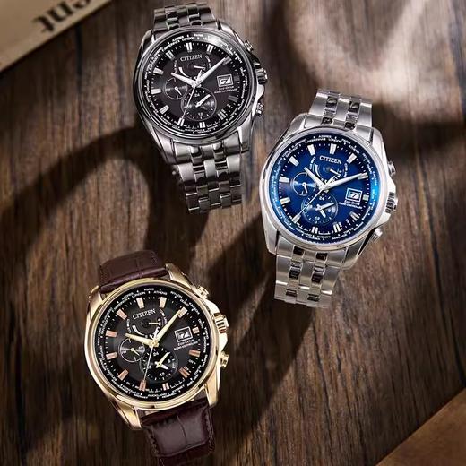 西铁城/CITIZEN光动能万年历多局电波不锈钢男表空中之鹰AT9120-89L 商品图4